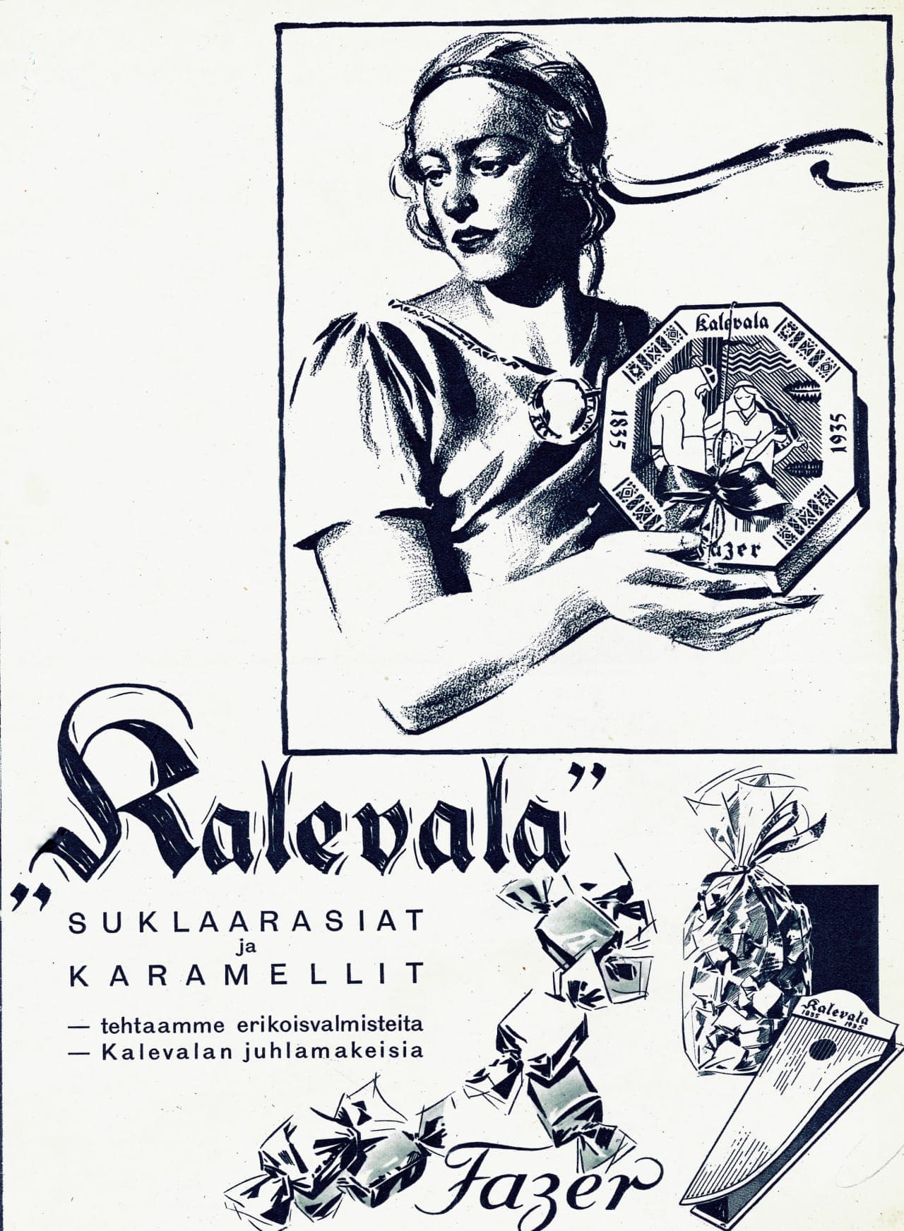 カレワラのチョコレートパッケージ