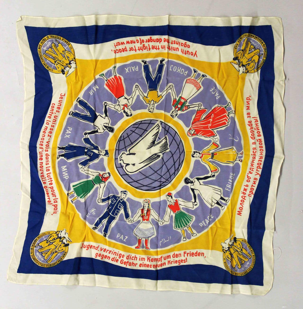 Souvenir scarf from the 3rd World Festival of Youth and Students