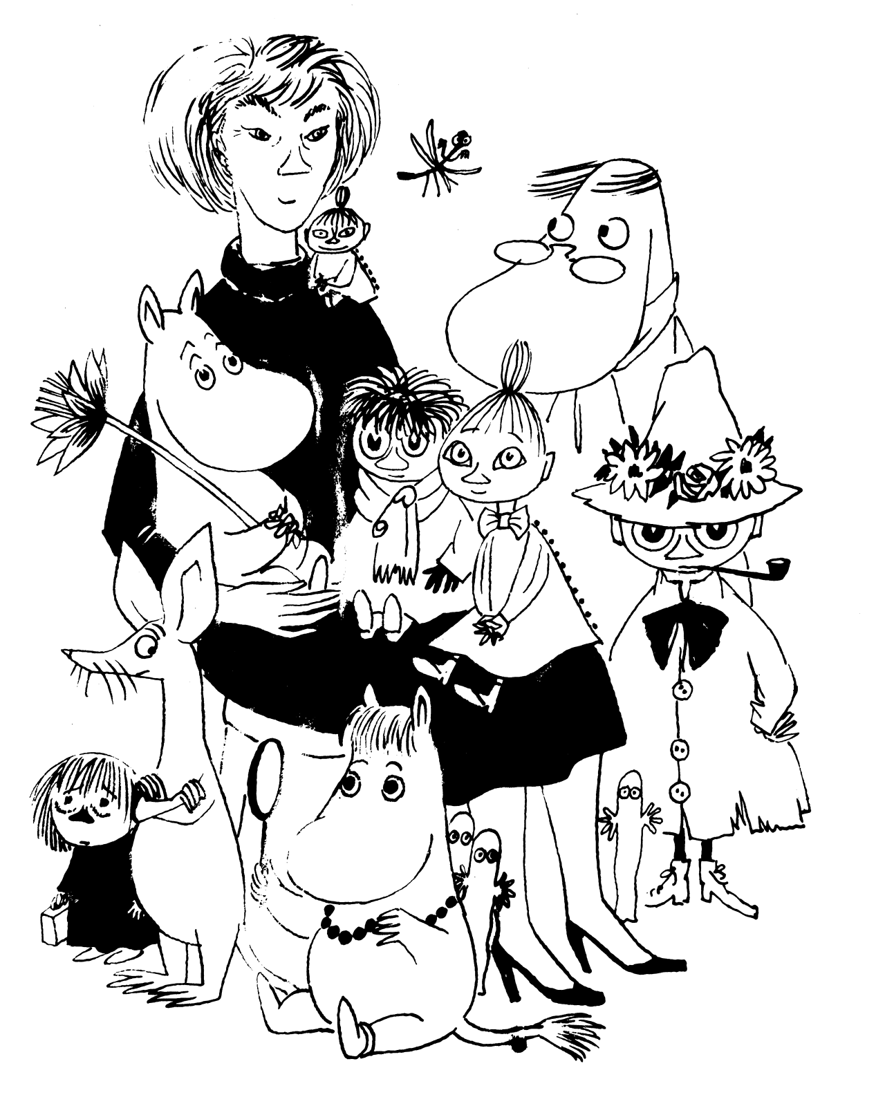 Atelier Faunin valmistama muumiperhe