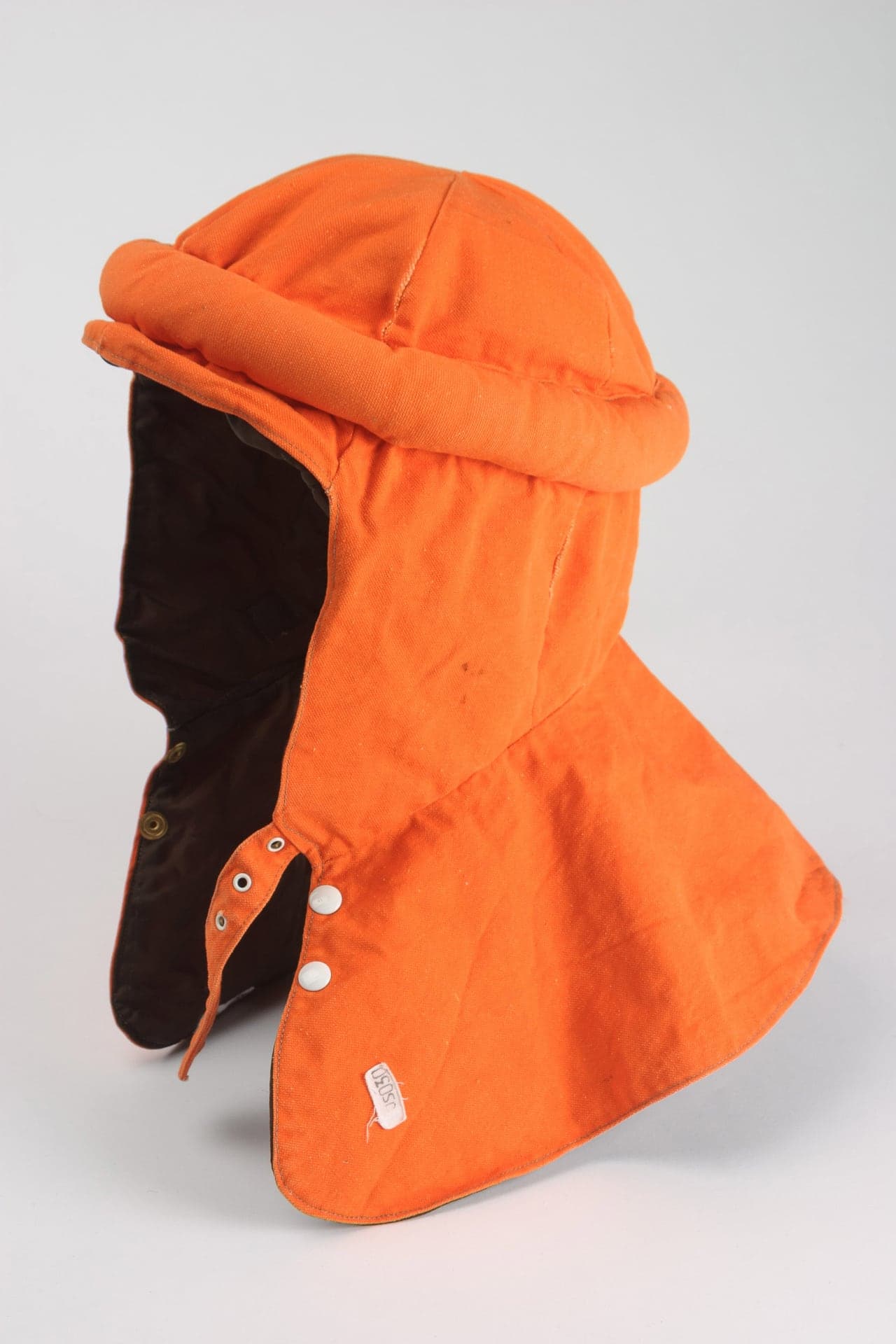 Pine nut collector’s protective headgear