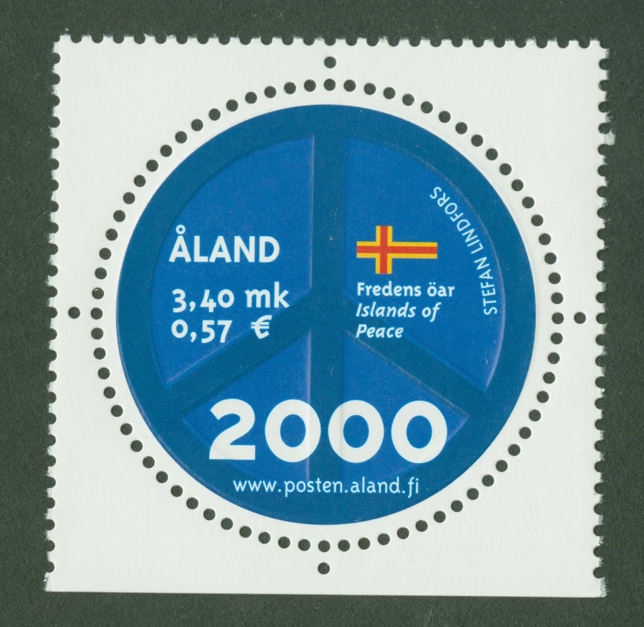 Timbre-poste circulaire