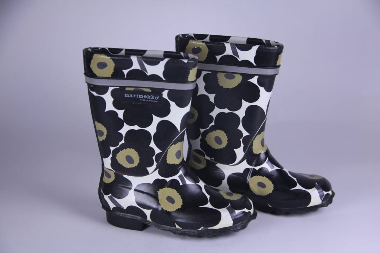 Unikko rubber boots by Marimekko