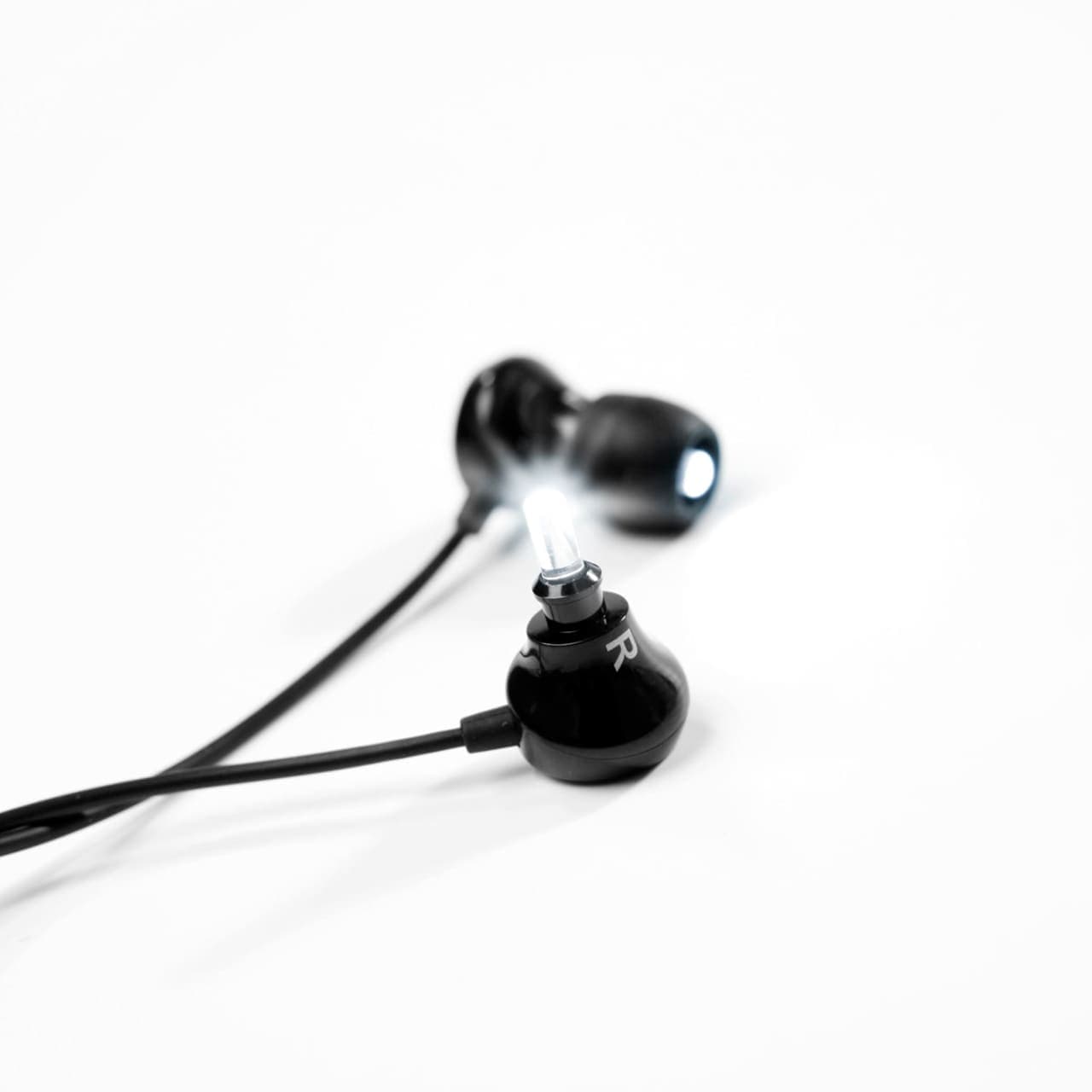 Bright light ear headset